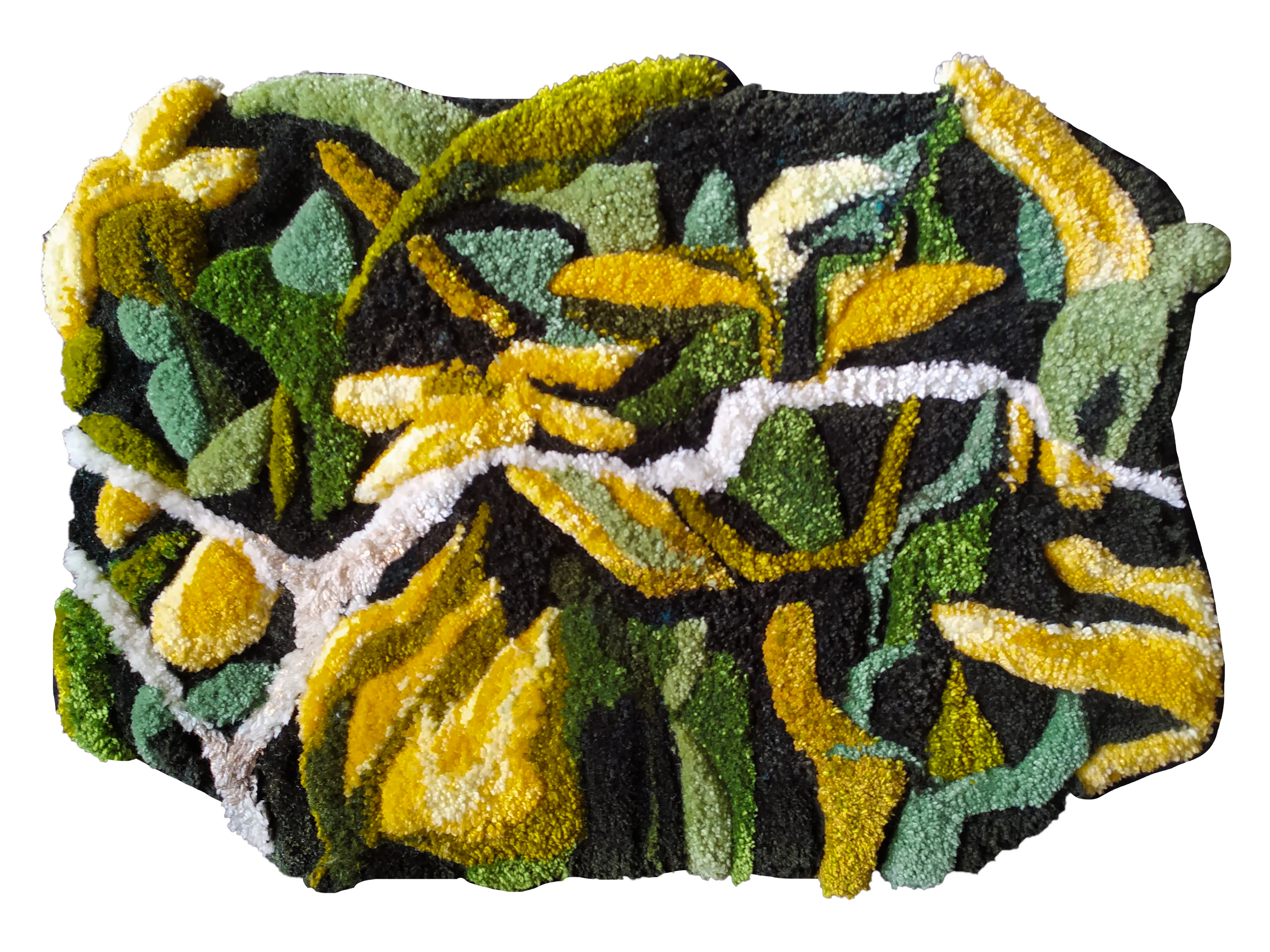 A yellow fragment
