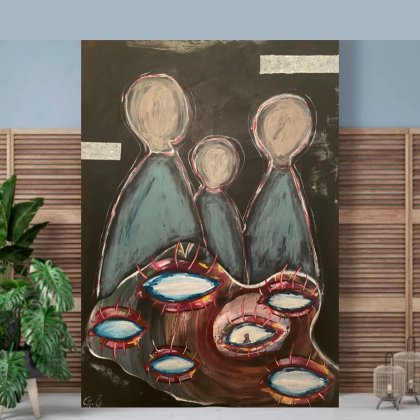 Gözler- 50*70 Akrilik 