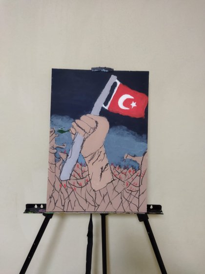 6 Şubat depremin anısına özel tablo 