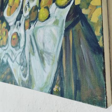Elma ve Portakallı Natürmort - Röprodüksiyon  - Şenay Göl