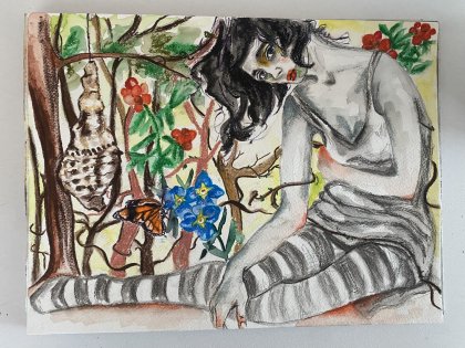 çizgili ayakla düş bahçesi 