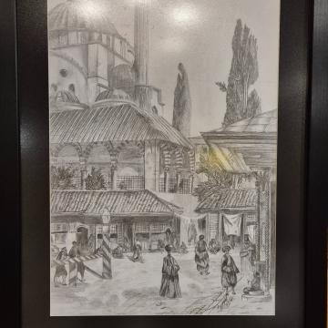 Kalem gravür  - Ayşegül Nacar