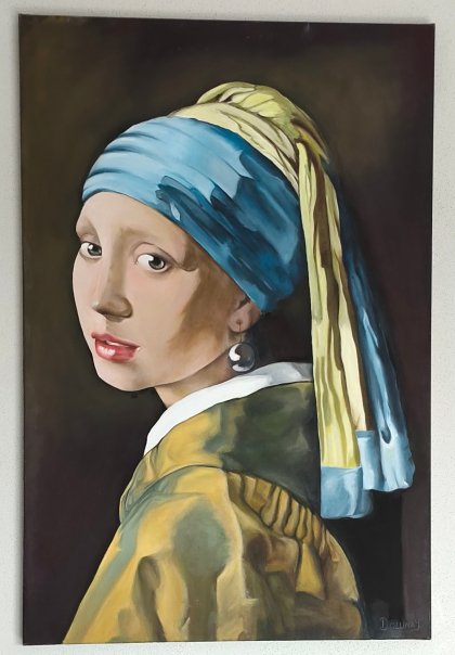 Reprodüksiyon İnci Küpeli Kız