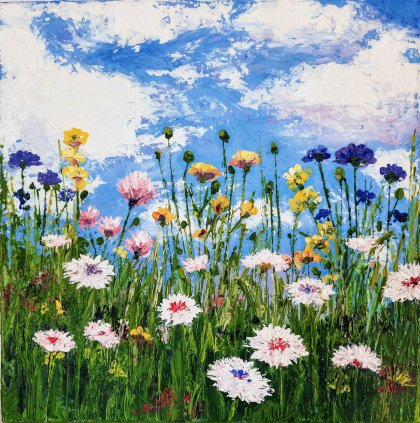 Kır  Çiçekleri (Yağlı boya)