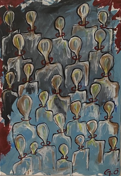 Toplum-35*50 Akrilik Tablo