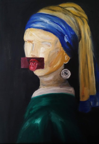 Modern Girl with a Pearl Earring