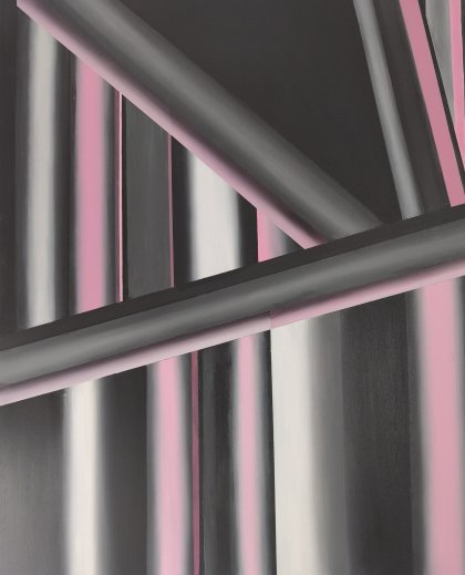 Soyut pembe gri boru