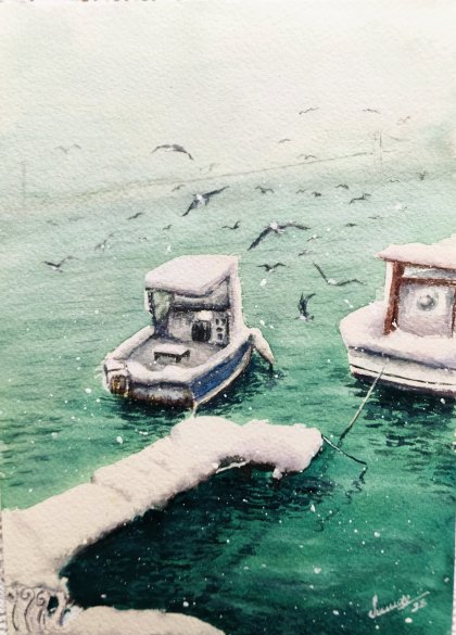 İstanbul /çengelköy manzarası