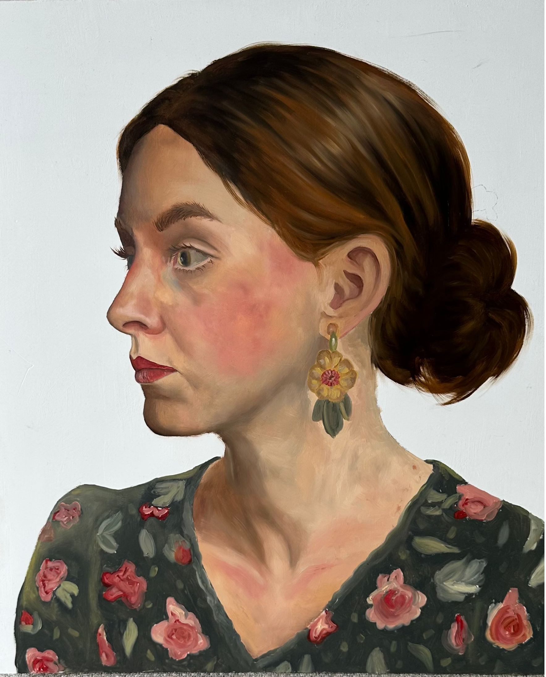 Original Oil Portrait Painting Woman Portrait