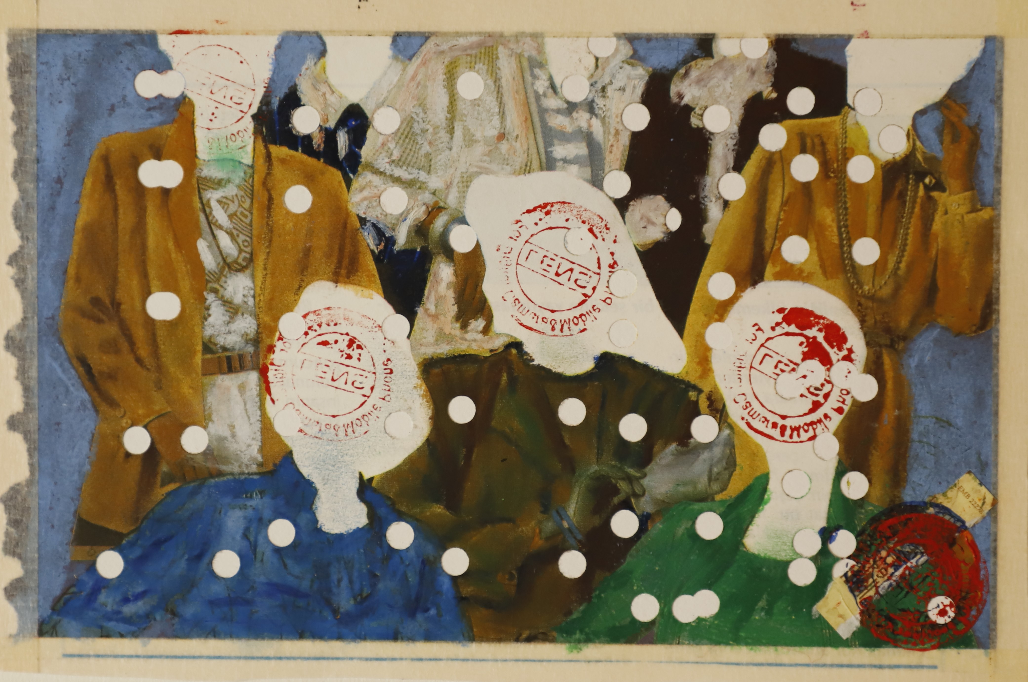 Woman with No Name, Mixed Media on Paper, 2018