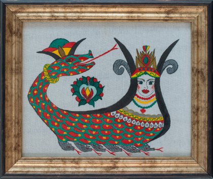 Shahmaran Legend, Shahmaran, Myth, Painting on Fabric