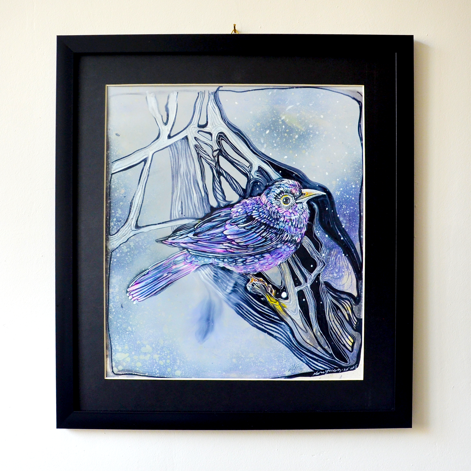 PURPLE I MERVE GÜRLEK I ÇERÇEVELİ ORİJİNAL SANAT ESERİ