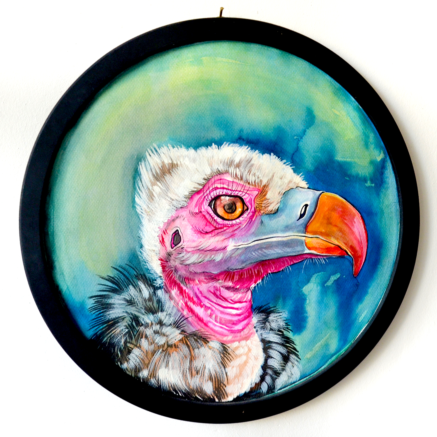 KUŞ PORTRELERİ-KRAL AKBABA I MERVE GÜRLEK - KUŞLAR SERİSİ I ÇERÇEVELİ ORİJİNAL SANAT ESERİ